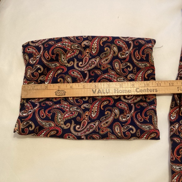 Vintage Sea Island Loungewear Paisley Robe with travel bag made in USA - Picture 13 of 14